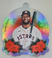 2025 Topps Holiday Oversized Die-Cut MLB Ornaments Yordan Alvarez #OO-17 card