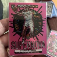 2024-25 Panini Obsidian Supernova Stephon Castle #1 card