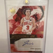 Josh Giddey 2024-25 Panini Court Kings Impressionist Ink Autographs card