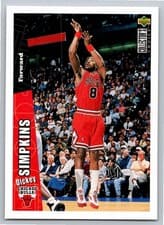Dickey Simpkins 1996-97 Collector's Choice Base Set card