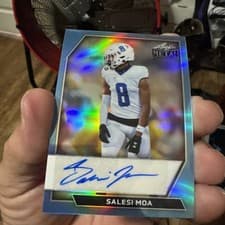 2025 Leaf Metal 92 Autographs Salesi Moa #92L-SM1 card