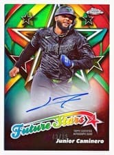2025 Topps Chrome Future Stars Autographs Junior Caminero #FSA-JC card