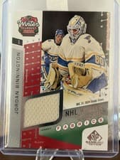 2025-26 SP Game Used 2025 Winter Classic Fabrics Jordan Binnington #WCF-20 card