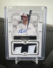 2025 Topps Definitive Collection Rookie Patch Autograph Brooks Lee #DRPA-BL