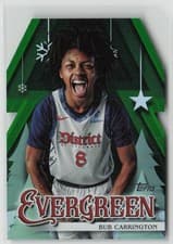2025-26 Topps Holiday Evergreen Bub Carrington #EV-BC card