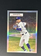 2025 Topps Chrome Platinum 1955 Topps Double Headers Mookie Betts / Jackie Robinson #55DH-3 card
