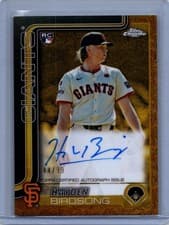 2025 Topps Gilded Collection Chrome Gold Autographs Hayden Birdsong #CGA-HB card