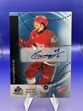 2025-26 SP Game Used Authentic Rookies Carter Mazur #AR-CM card