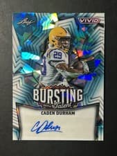 2025 Leaf Vivid Bursting With Talent Autographs Caden Durham #TA-CD1 card