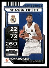 2025-26 Panini Contenders EuroLeague Base Season Ticket Walter Tavares #35