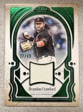 2026 Topps Tier One Tier One Talent Relics Brandon Crawford #T1TR-BC card