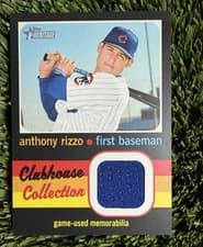 Anthony Rizzo 2019 Topps Heritage Clubhouse Collection Relics card