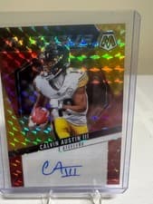 2025 Panini Mosaic In Focus Signatures Calvin Austin III #IFS-CAN card