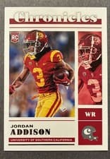 Jordan Addison 2023 Panini Chronicles Draft Picks card