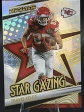 2025 Panini Revolution Star Gazing Travis Kelce #18 card