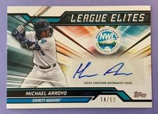 2025 Topps Pro Debut League Elites Autographs Michael Arroyo #LEA-MA card