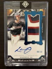 2025 Topps Transcendent Collection Rookie Showcase Patch Autographs Robert Hassell III #RSPA-RH card
