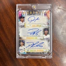 2025 Topps Inception Inception Triple Autographs Dalton Rushing #ITA-SKR card