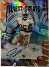 2025 Finest Finest Greats Autographs Vernon Davis #FGA-VD card