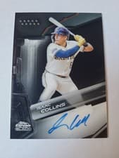 2026 Topps Chrome Black Autographs Isaac Collins #CBA-IC card