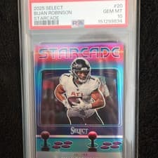 2025 Panini Select Starcade Bijan Robinson #20 card