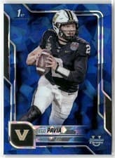 2025 Bowman University Chrome Sapphire Base Set Diego Pavia #190 card