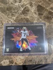 Shedeur Sanders 2025 Panini Prizm Draft Picks Black Color Blast card