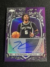 2025-26 Topps Chrome Signature Style Stephon Castle #SS-SC