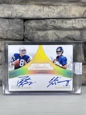 2025 Panini Flawless Flawless Dual Autographs Peyton Manning/Eli Manning #10 card