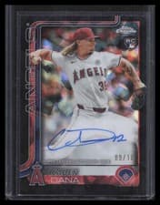 2025 Topps Chrome Sapphire Rookie Autographs Sapphire Caden Dana #RA-CAD card