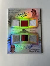 2025 Topps Sterling Dual Autographed Relics Nolan Arenado / Masyn Winn #TSSD-AW