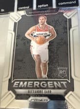 2024-25 Panini Prizm Emergent Alexandre Sarr #14 card