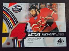 2025-26 SP Game Used 2025 4 Nations Face-Off Fabrics Drew Doughty #4N-DD card