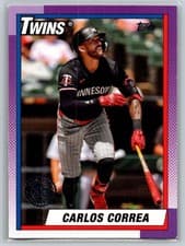 2025 Topps 1990 Topps Baseball (Series One) Carlos Correa #T90-72