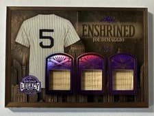 2025 Leaf Bronx Legacy Enshrined Joe DiMaggio #E-7 card