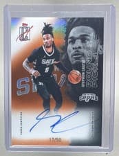 2025-26 Topps Signature Class Veteran Class Chrome Autographs Stephon Castle #VCC-STC card