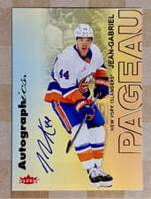 2025-26 Flair Autographics Jean-Gabriel Pageau #A-PA card