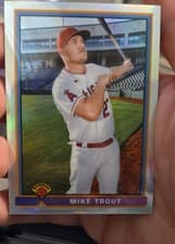 Mike Trout 2021 Bowman 1991 card