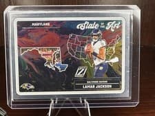 Lamar Jackson 2024 Panini Zenith State of the Art card