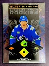 Ty Mueller 2025-26 Upper Deck Black Diamond Base Diamond Relic Rookies card
