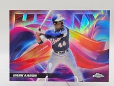 2025 Topps Chrome Helix Hank Aaron #HX-14 card