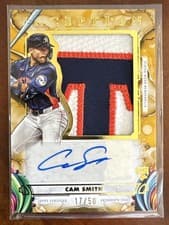 2025 Topps Inception Inception Autograph Jumbo Patch Cam Smith #IAJP-CS card