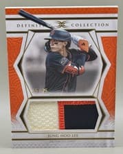 2025 Topps Definitive Collection Jumbo Relic Collection Jung Hoo Lee #DJRC-JL card