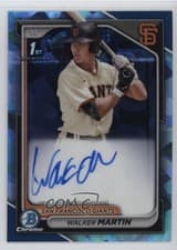2024 Bowman Sapphire Edition Autographs Walker Martin #BSPA-WM card