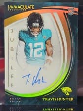 2025 Panini Immaculate Jubilee Signatures Travis Hunter #2 card