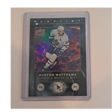 Auston Matthews 2024 Upper Deck Playlist card