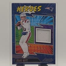 2025 Panini Absolute Absolute Heroes Memorabilia Drake Maye #AHM-DME card