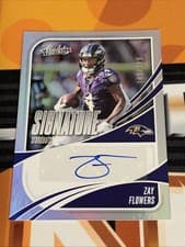 2025 Panini Absolute Signature Standouts Zay Flowers #SS-ZFS card