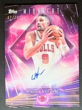 2025-26 Topps Midnight Dark Matter Autographs Nikola Vucevic #DMA-NV card