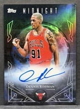 2025-26 Topps Midnight Midnight Sun Signatures Dennis Rodman #MS-DRO card